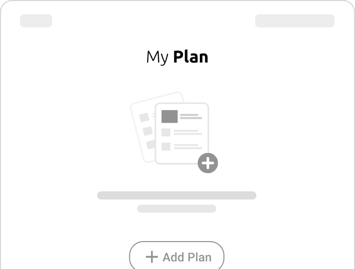 My Plan preview